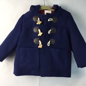 Cat & Jack Navy Hooded Girl Toddler Coat